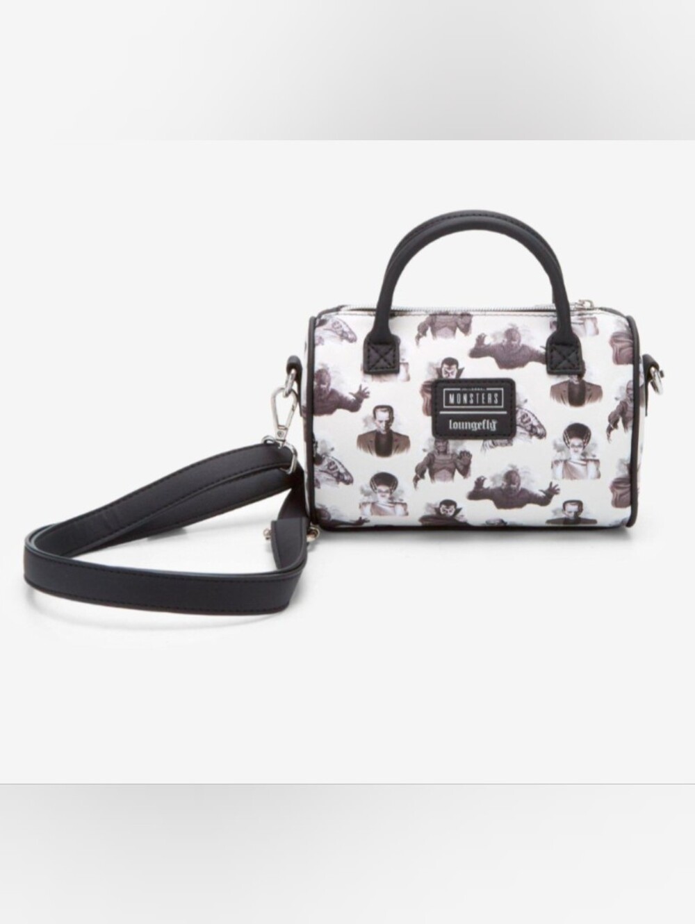 Loungefly Universal Monsters Black & White Crossbody Bag Mini Purse NEW!